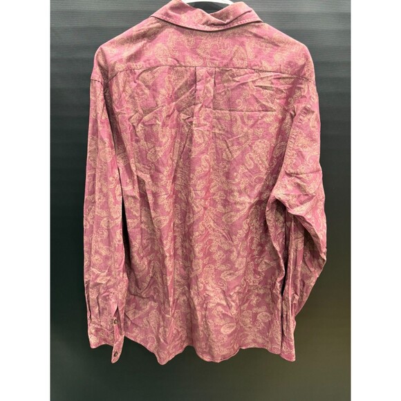 Vtg Cremieux Classic Long Sleeve Shirt Men XL Red White 38 Collection Button Up - Picture 6 of 7